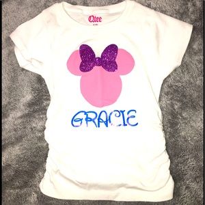 Custom made Disney Minnie or Mickey Head with Name.